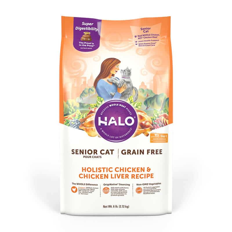 halo grain free senior cat food one of the best cat foods for older cats that vomit