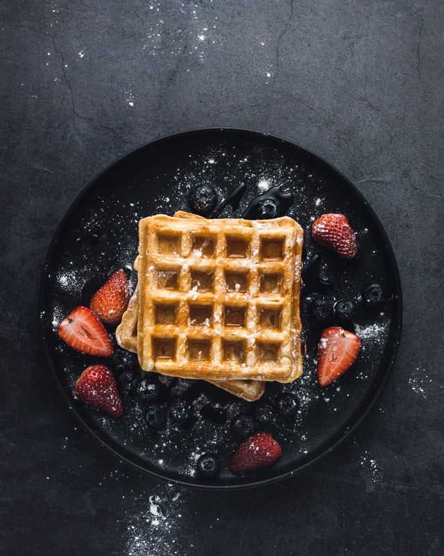 12 Best Cat Food Names You'll Love 13 waffle on a black plate