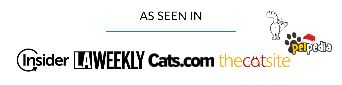 Logos for websites where the discerning cat has been seen